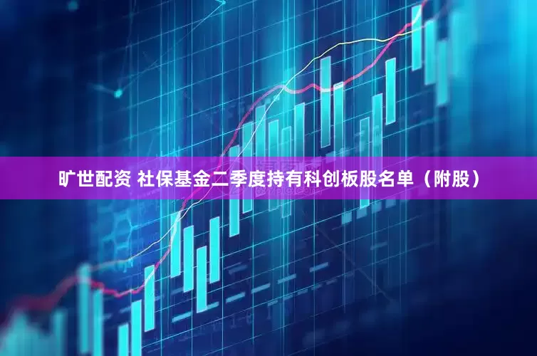 旷世配资 社保基金二季度持有科创板股名单（附股）