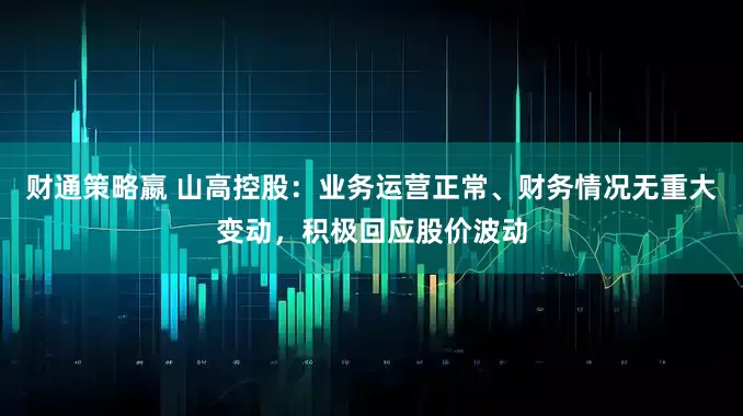 财通策略嬴 山高控股：业务运营正常、财务情况无重大变动，积极回应股价波动