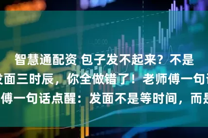 智慧通配资 包子发不起来？不是酵母不行，是发面三时辰，你全做错了！老师傅一句话点醒：发面不是等时间，而是听面说话！